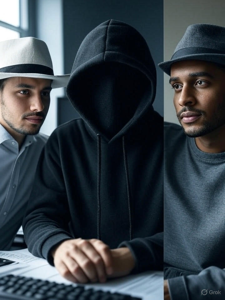 White Hat vs Black Hat vs Gray Hat Hackers: Understanding the Differences